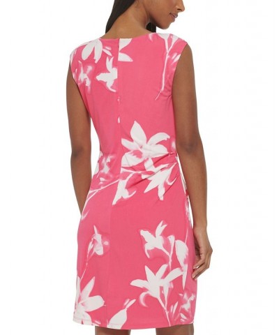 Women's Sleeveless Floral Bodycon Dress Rosebud Multi $53.78 Dresses