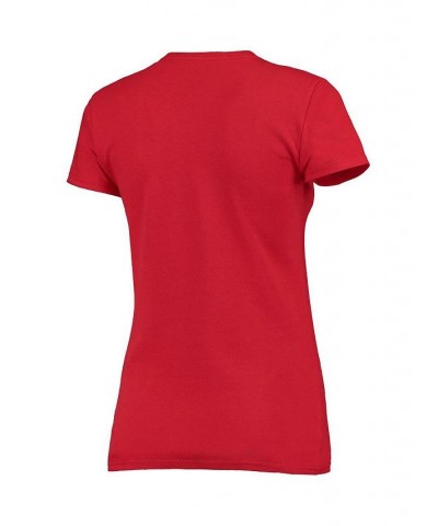 Women's Branded Red Wisconsin Badgers Basic Arch T-shirt Red $14.74 Tops