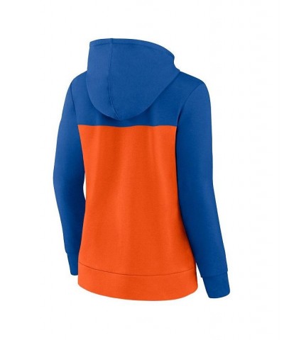 Women's Branded Royal Orange New York Mets Take The Field Colorblocked Hoodie Full-Zip Jacket Royal, Orange $40.00 Jackets