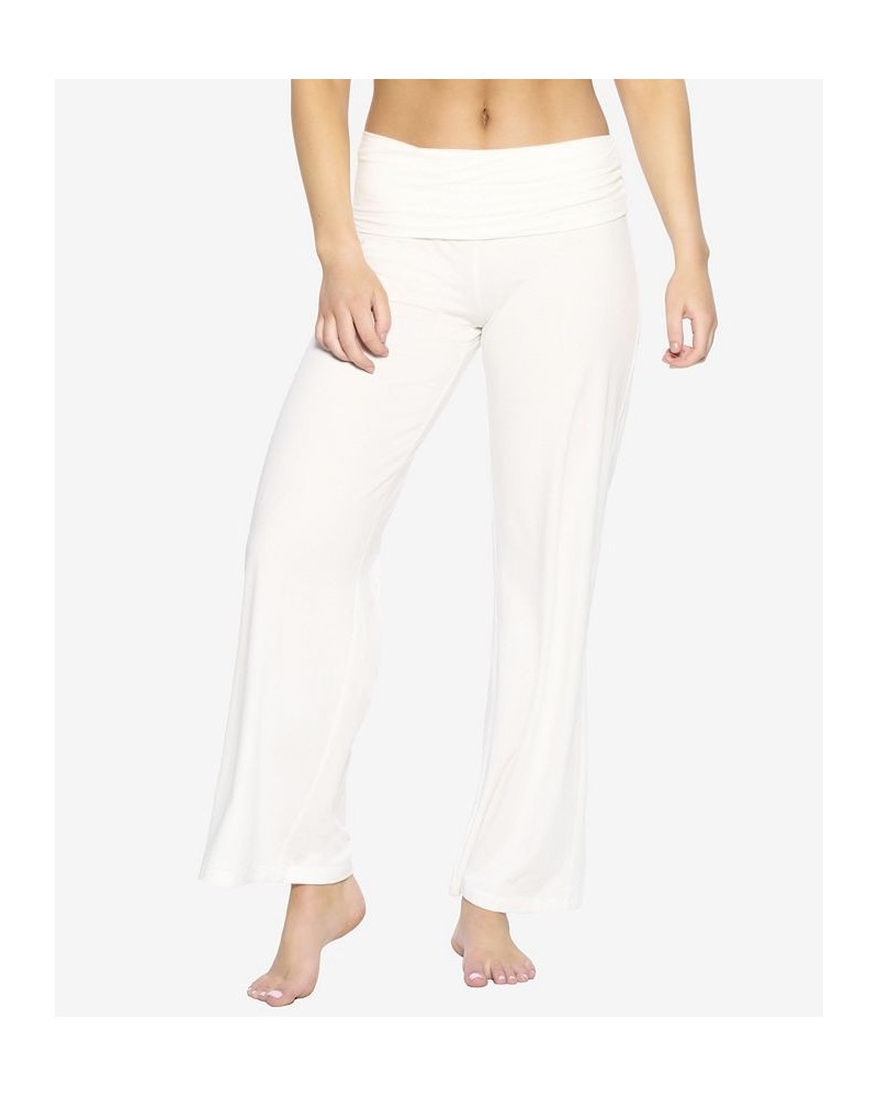 Women's Naturally Soft Wide Leg Roll Over Pant Cloud $27.26 Pants