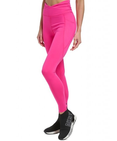 Crossover Balance Compression Super Soft Leggings Pink $19.48 Pants