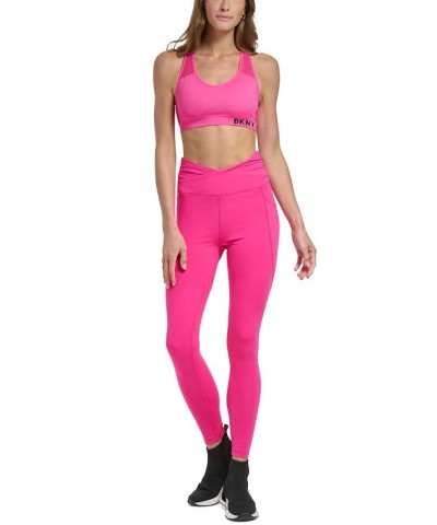 Crossover Balance Compression Super Soft Leggings Pink $19.48 Pants