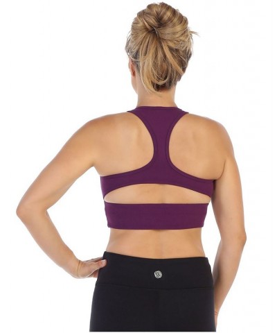 Racerback Sports Bra Purple $39.00 Bras