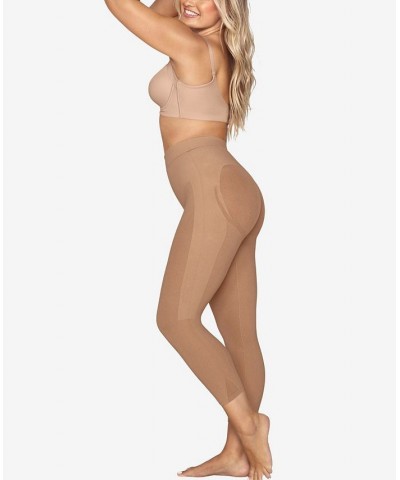 Women's Invisible High-Waisted Capri Shaper Tan/Beige $34.45 Shapewear