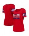 Women's Red Philadelphia Phillies Team Stripe T-shirt Red $23.91 Tops