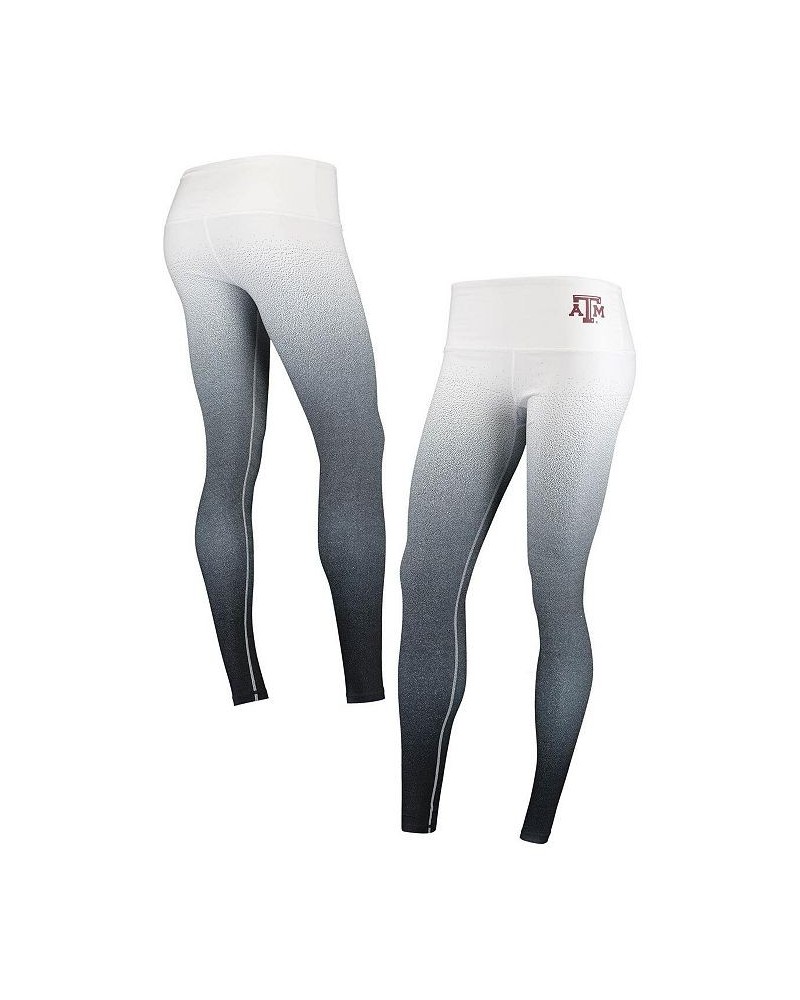 Women's White Black Texas A&M Aggies Static Print Ombre Leggings White, Black $26.65 Pants