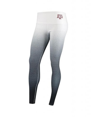 Women's White Black Texas A&M Aggies Static Print Ombre Leggings White, Black $26.65 Pants