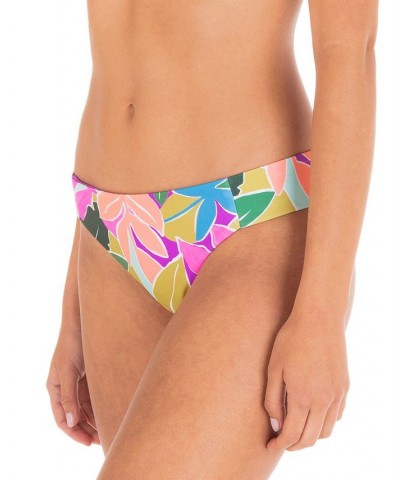 Juniors' Max Isla Moderate-Coverage Side-Tab Bikini Bottoms Violet $30.55 Swimsuits