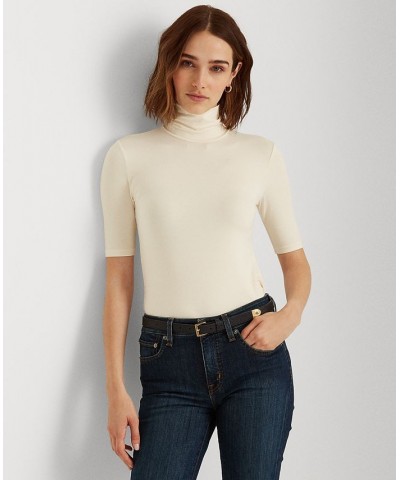 Slim-Fit Turtleneck White $38.96 Tops