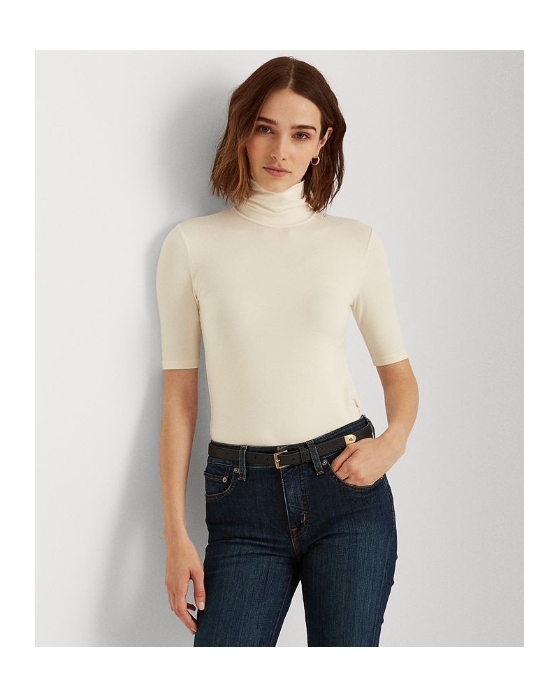 Slim-Fit Turtleneck White $38.96 Tops