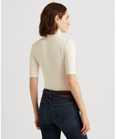 Slim-Fit Turtleneck White $38.96 Tops