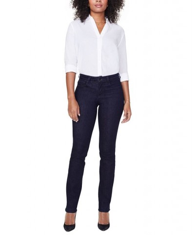 Marilyn Tummy-Control Straight-Leg Jeans Black $34.70 Jeans