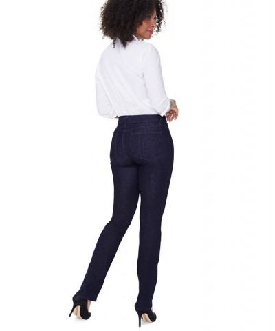 Marilyn Tummy-Control Straight-Leg Jeans Black $34.70 Jeans