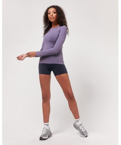 To Practice Compression Long Sleeve Top for Women Heather violet $23.78 Tops