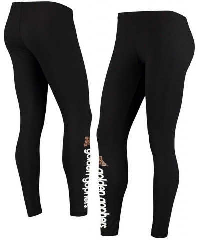 Women's Black Minnesota Golden Gophers Post Season Leggings Black $16.80 Pants