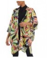 Women's Printed Oversized Sheer Cardigan Sprout Multi $40.33 Sweaters