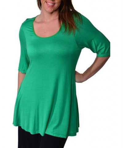 Women's Plus Size Tunic Top Green $26.80 Tops