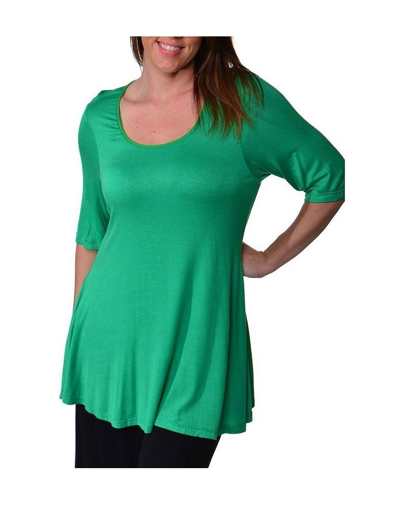 Women's Plus Size Tunic Top Green $26.80 Tops