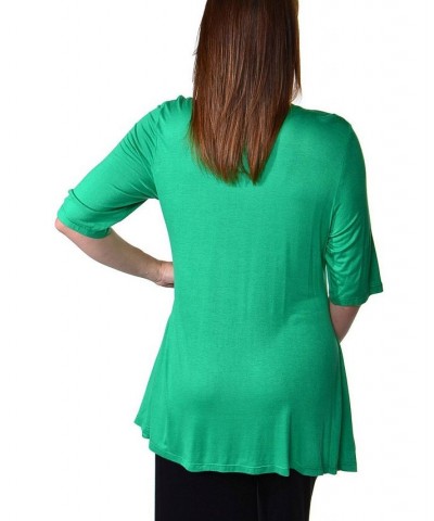 Women's Plus Size Tunic Top Green $26.80 Tops