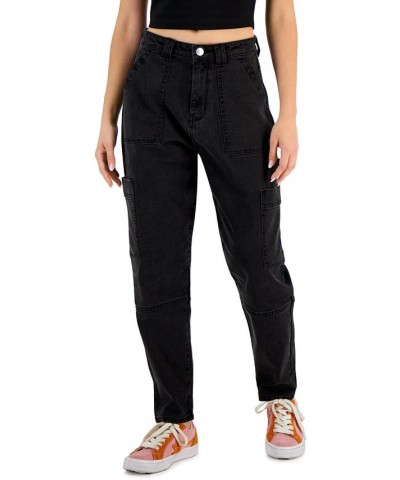 Juniors' High-Rise Carpenter Mom Jeans Jaxon $17.05 Jeans