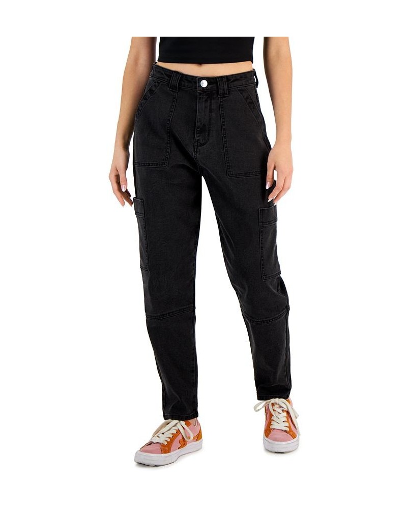 Juniors' High-Rise Carpenter Mom Jeans Jaxon $17.05 Jeans