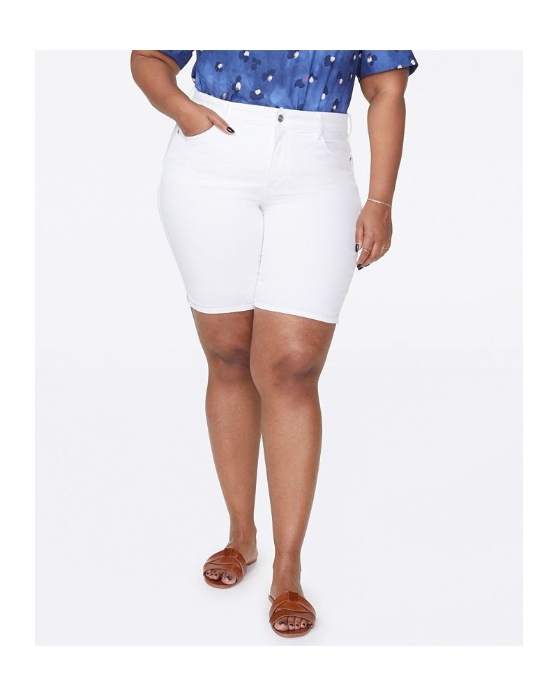 Plus Size Ella Jean Shorts White $31.89 Shorts