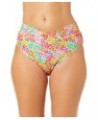 Juniors' Sun Garden Printed Square-Neck Bralette Bikini Top & Bottoms Multi $15.05 Swimsuits