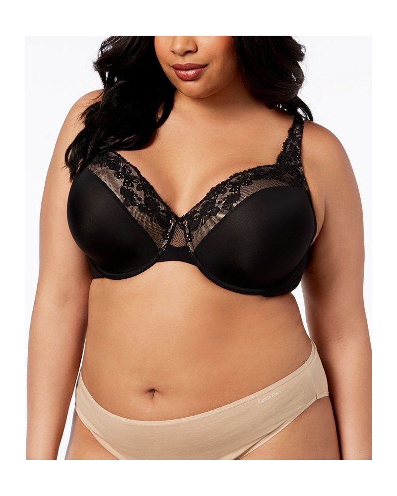 Cloud 9 UW Contour Lace-Neckline Bra GF7961A Black $13.24 Bras