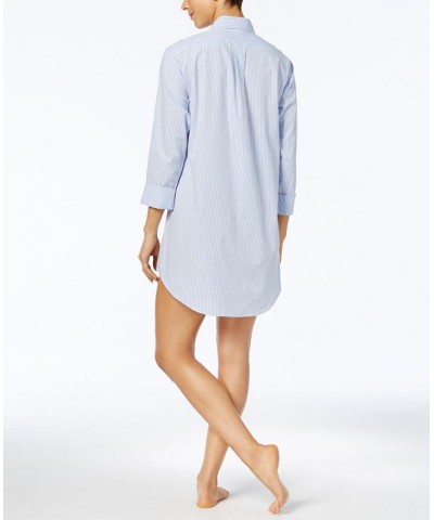 Roll Cuff Sleepshirt Nightgown Pink $35.19 Sleepwear