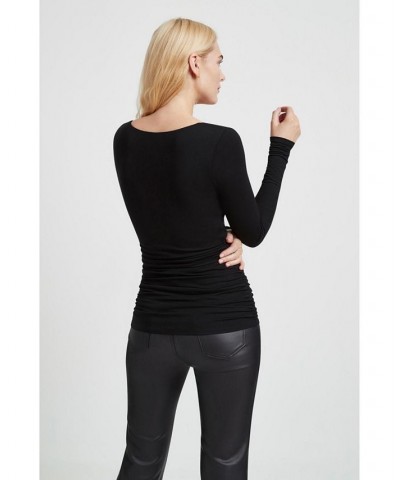 Women's Carmine Top Black $40.18 Tops