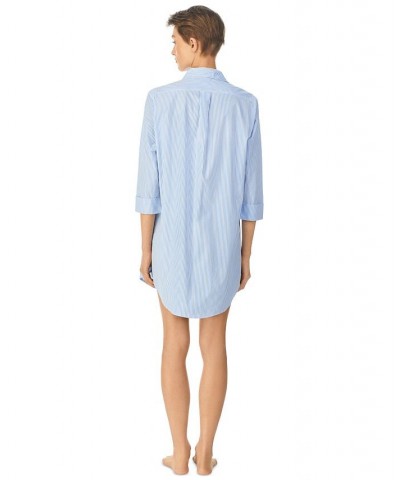 Roll Cuff Sleepshirt Nightgown Pink $35.19 Sleepwear