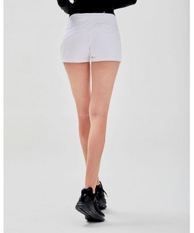 City Zip French Terry Shorts for Women White $41.00 Shorts