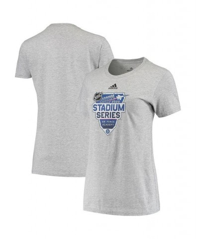 Women's Heathered Gray 2020 NHL Stadium Series T-shirt Heathered Gray $16.80 Tops