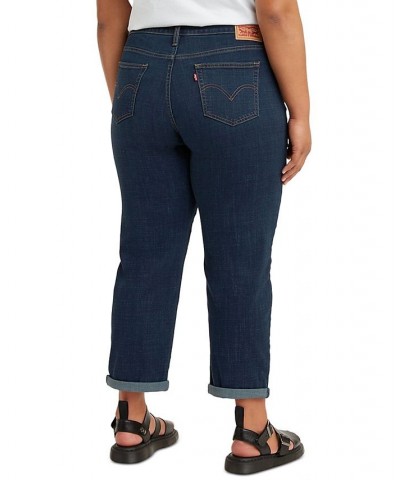 Trendy Plus Size Boyfriend Jeans Cobalt Lay $32.20 Jeans