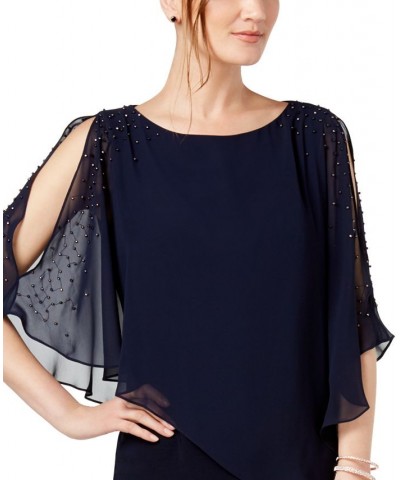 Capelet Sheath Dress Blue $59.50 Dresses