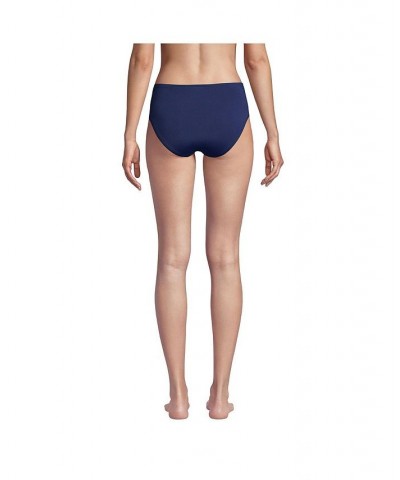 Women's Twist Front Retro High Waisted Bikini Swim Bottoms Deep sea navy $30.58 Swimsuits