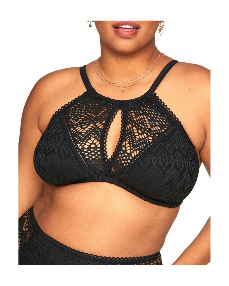 Lianne Women's Plus-Size Swimwear Bra Top Black $23.08 Swimsuits