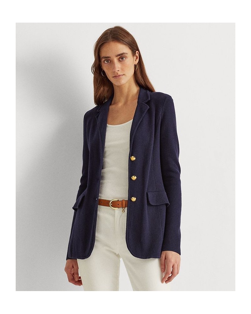 Sweater-Knit Blazer Regular & Petite Blue $88.15 Jackets