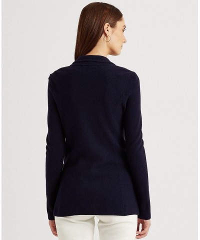 Sweater-Knit Blazer Regular & Petite Blue $88.15 Jackets