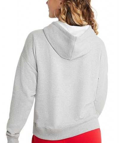 Women's Powerblend Fleece Sweatshirt Hoodie Oxford Gray $15.04 Sweatshirts