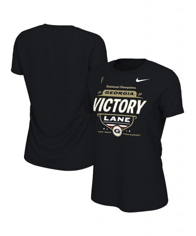 Women's Black Georgia Bulldogs College Football Playoff 2021 National Champions Locker Room Victory Lane T-shirt Black $17.64...