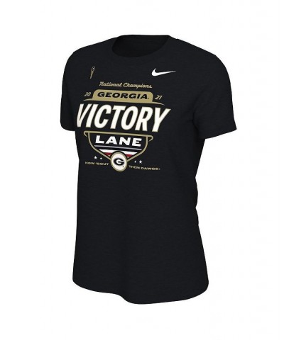 Women's Black Georgia Bulldogs College Football Playoff 2021 National Champions Locker Room Victory Lane T-shirt Black $17.64...