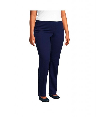 Women's Plus Size Mid Rise Pull On Knockabout Chino Pants Blue $41.63 Pants