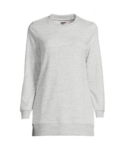 Women's Serious Sweats Crewneck Long Sleeve Sweatshirt Tunic Gray flecked heather $46.72 Tops