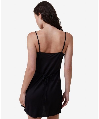 Women's Drew Mini Slip Dress Black $24.74 Dresses