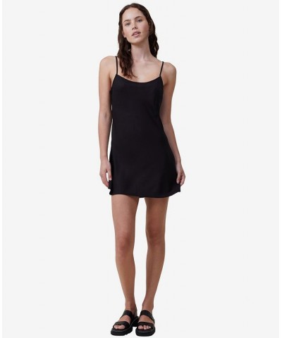 Women's Drew Mini Slip Dress Black $24.74 Dresses