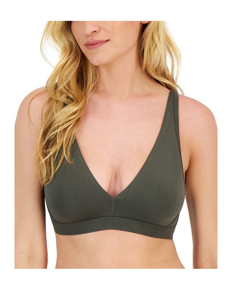 Women's Essential Unlined Bralette Olive Dusk $14.55 Bras