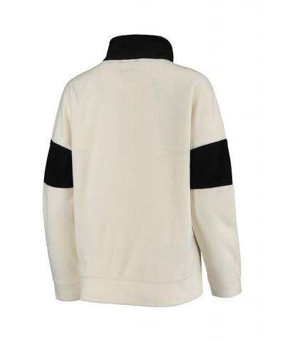 Women's White Black Wisconsin Badgers Blocked In Colorblocked Half-Zip Jacket White, Black $32.00 Jackets