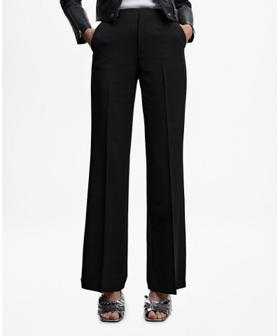 Women's Wide Leg Fluid Pants Black $40.79 Pants