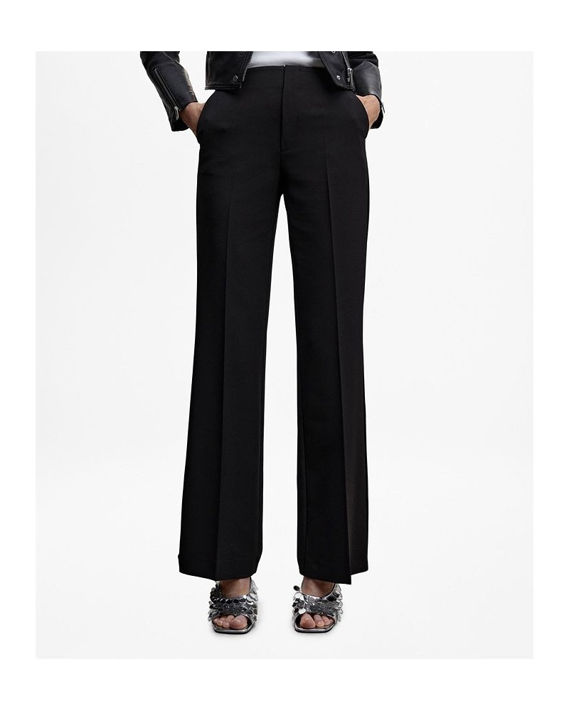 Women's Wide Leg Fluid Pants Black $40.79 Pants